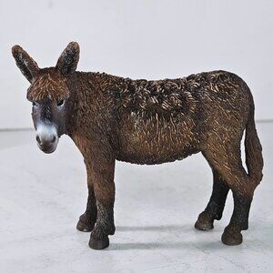 Schleich Poitou Donkey Jenny Female Shaggy #13661 Farm Animal Figure